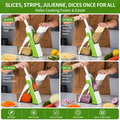 4-in-1 SafeSlice Vegetable Cutter