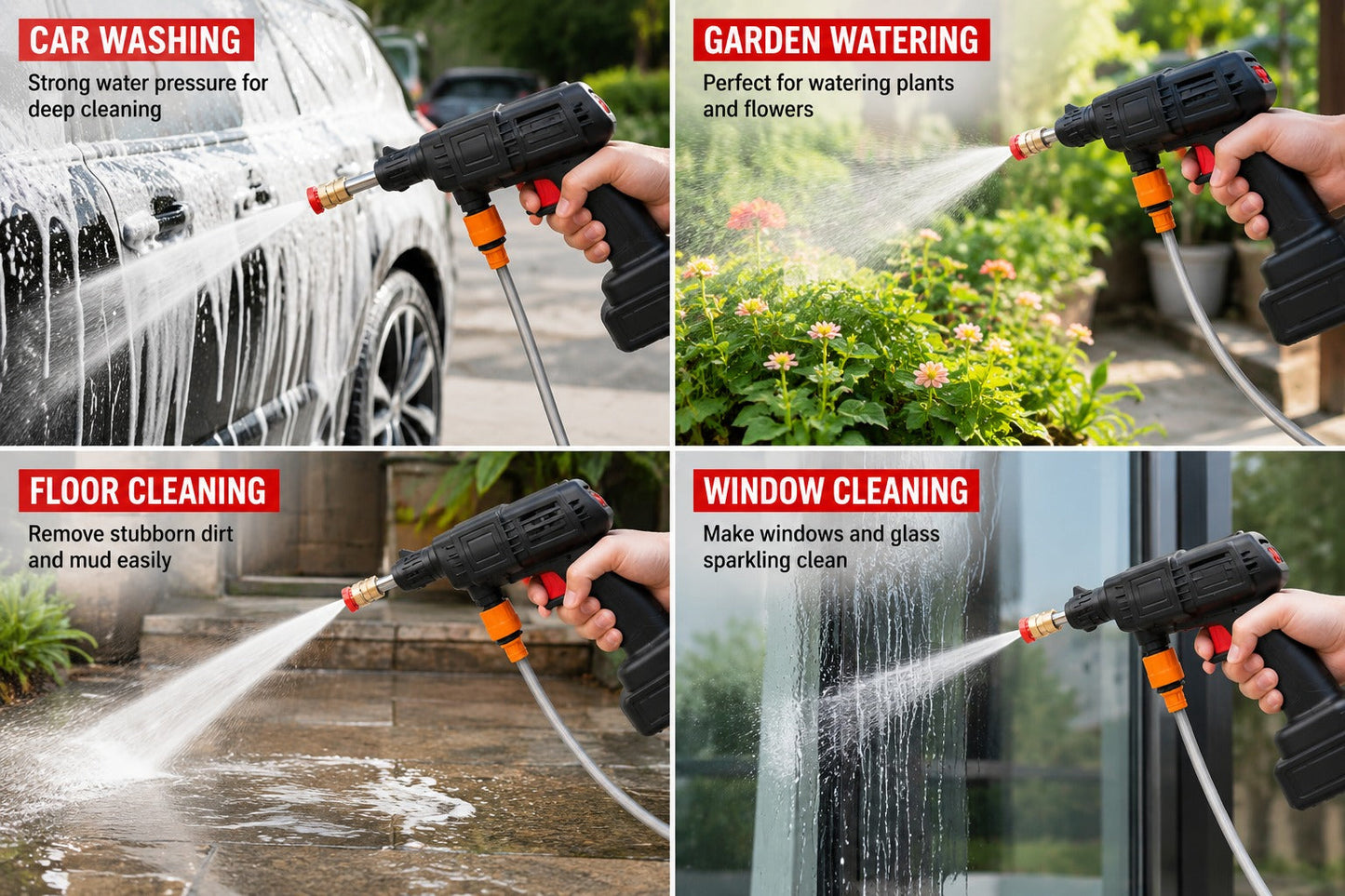 High-Pressure Car Washer Gun
