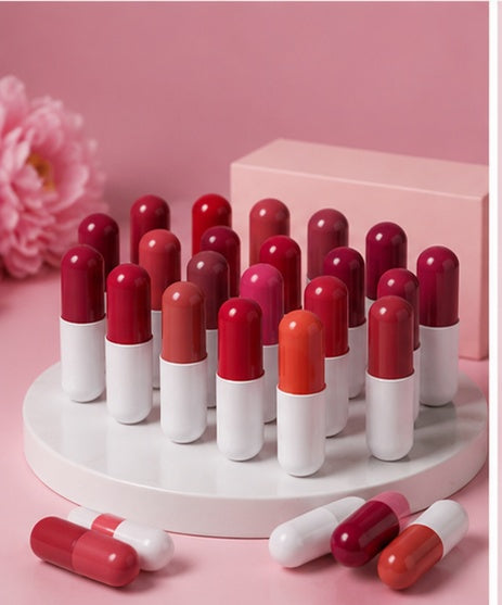 18 Colors Capsule Lipstick – Silky Smooth Matte